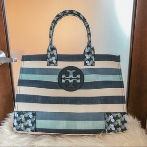 Tory Burch Striped Tote